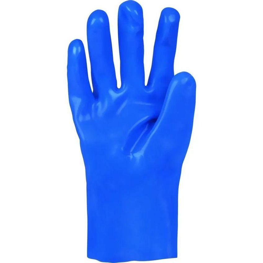 Luva De Proteção Química Em PVC Lisa Sem Forro 25cm Tamanho G 9,5 Worker - imagem 3