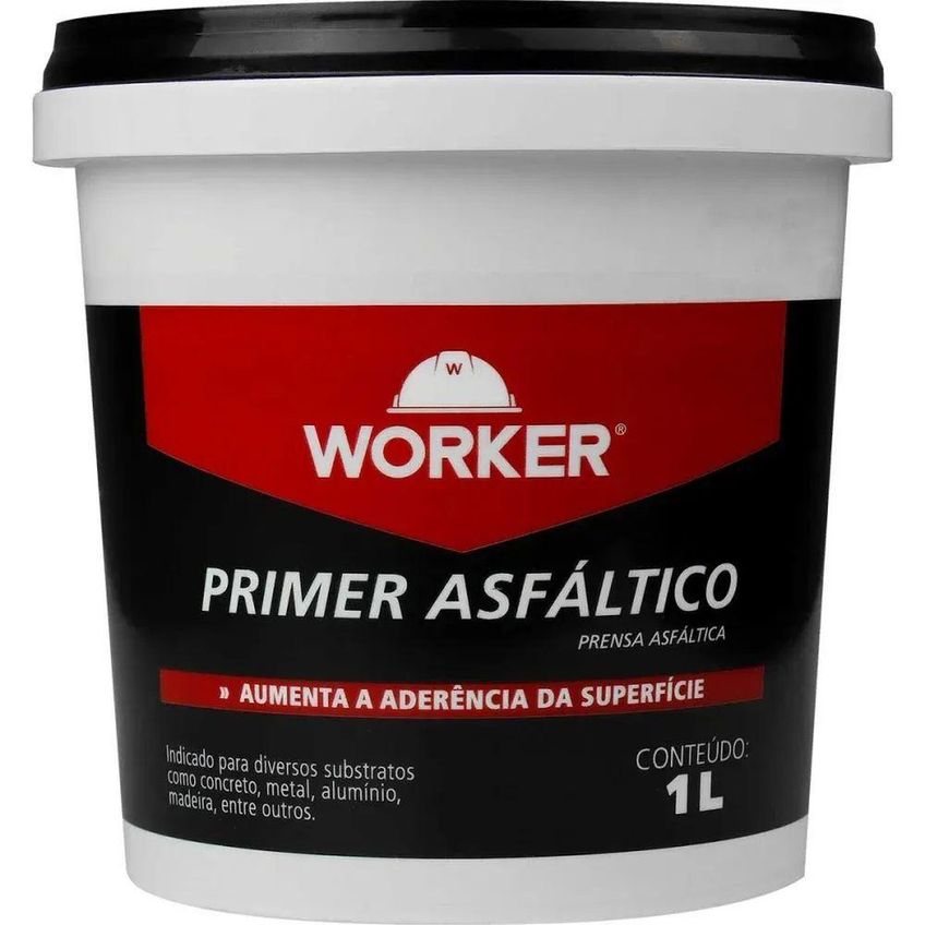 Impermeabilizante Primer Asfáltico Base Aquosa 1L Worker - imagem 5