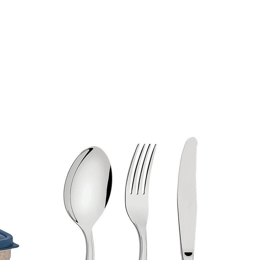 Kit Talheres Tramontina By Me 4 Peças Aço Inoxidável Azul - imagem 3