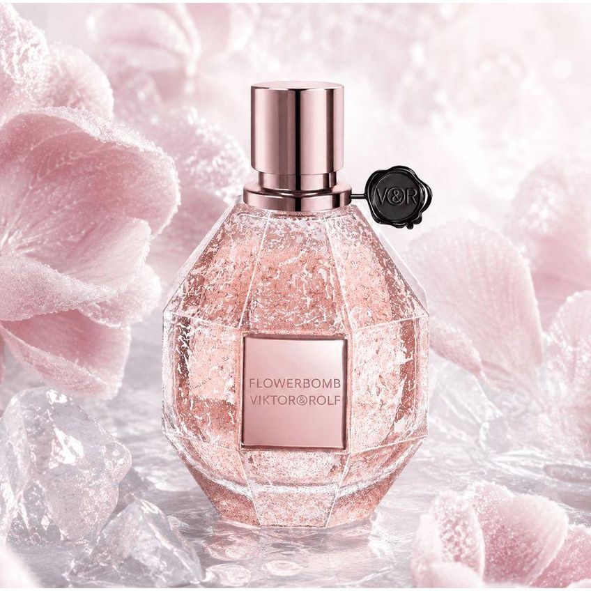 Perfume Flowerbomb Frozen Flower Feminino Eau De Parfum Oriental Floral 100ml - imagem 2