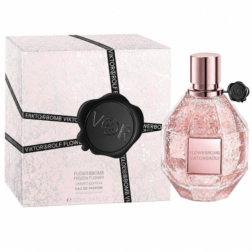 Perfume Flowerbomb Frozen Flower Feminino Eau De Parfum Oriental Floral 100ml - imagem 3