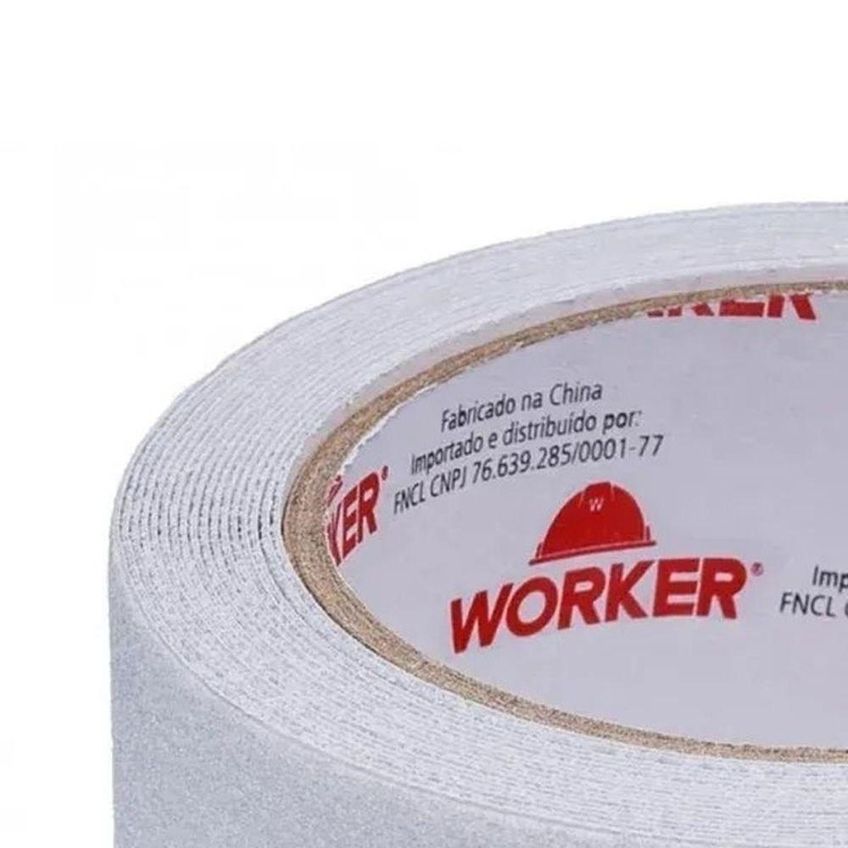 Fita Antiderrapante 50mm X 5m Transparente Para Segurança Em Pisos Worker - imagem 3