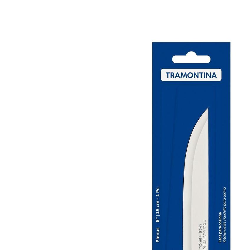 Faca Para Cozinha Plenus Corte Aço Inox Cabo Polipropileno Off White Tramontina - imagem 3