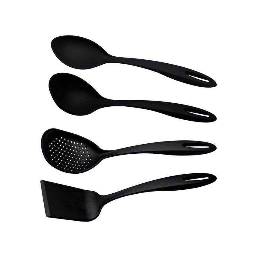 Jogo De Utensilios De Cozinha Ability Preparar Refeicoes Nylon Alta Resistencia Preto Tramontina 4 - imagem 4
