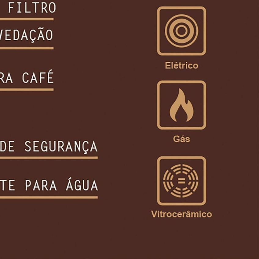 Cafeteira Italiana Expresso Alumínio Cabo Nylon 320ml Tramontina - imagem 4