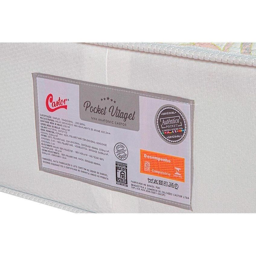 Colchão Casal Híbrido Enrolado A Vácuo Visco Gel Molas Ensacadas Pocket Vitagel Max Anatomic Double - imagem 4