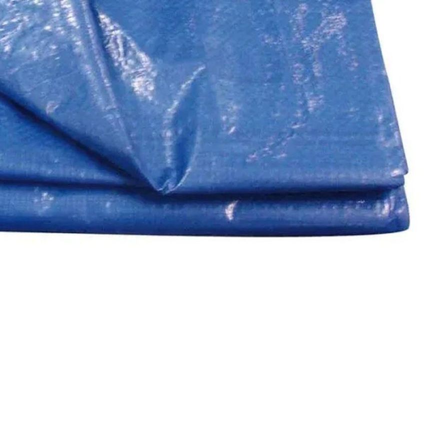 Lona Encerado Polietileno 200 Micras 2m X 2m Protecao Intemperies Azul Worker - imagem 4