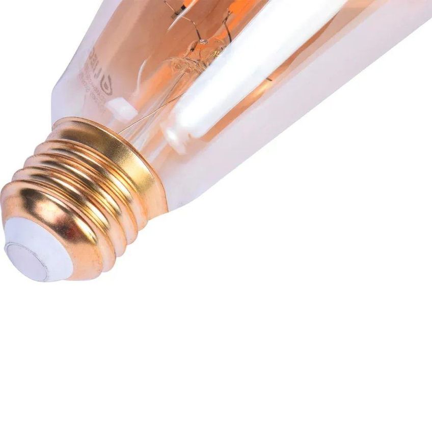 Lâmpada Led Filamento Decorativa St64 4w Bivolt Luz Âmbar Liege Cosmetics - imagem 3