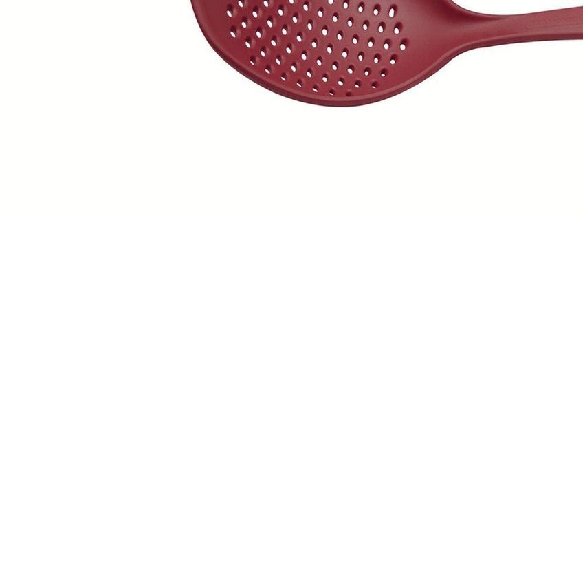 Espumadeira Ability Cozinha Nylon Resistente 180 Graus Compatível Panelas Antiaderentes Vermelha - imagem 3