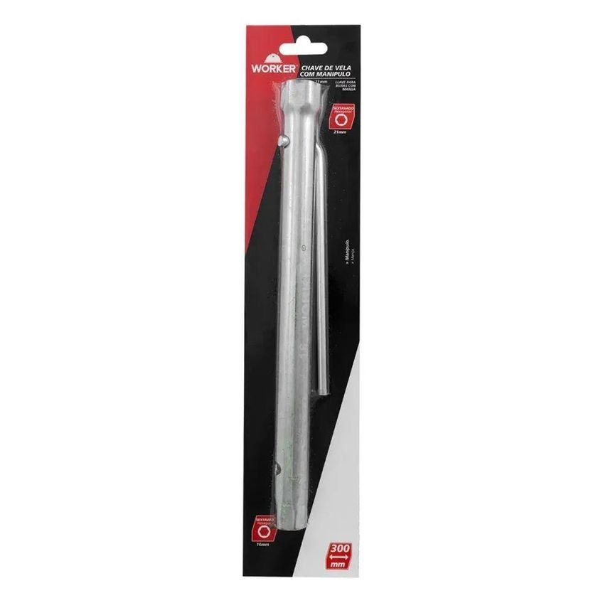 Chave De Vela 272506 Aço Carbono 16mm E 21mm Com Manípulo Worker - imagem 4