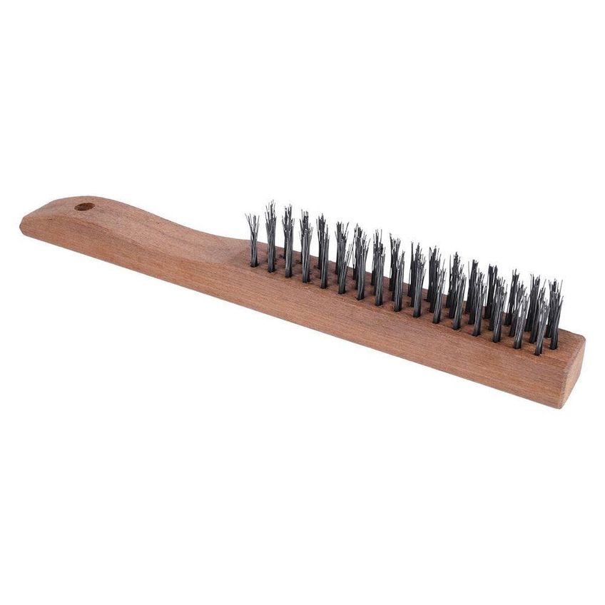 Escova De Limpeza Manual Pesada Aço Carbono 3 Fileiras Worker - imagem 5