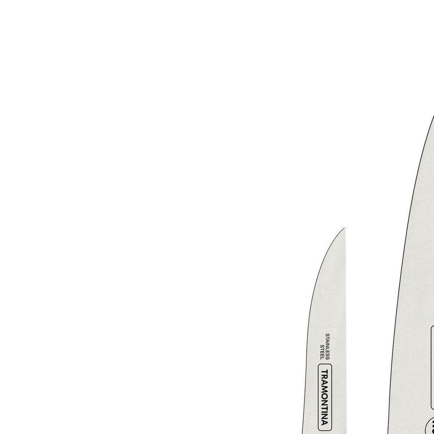 Jogo De Facas Premium Aço Inox E Polipropileno Com Chaira 3 Peças Branco Tramontina - imagem 4