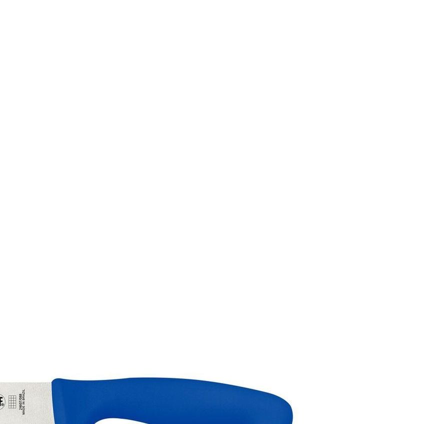 Faca Para Carne Profissional Master Aço Inox Cabo Polipropileno Antimicrobiano Azul Tramontina 20cm - imagem 4