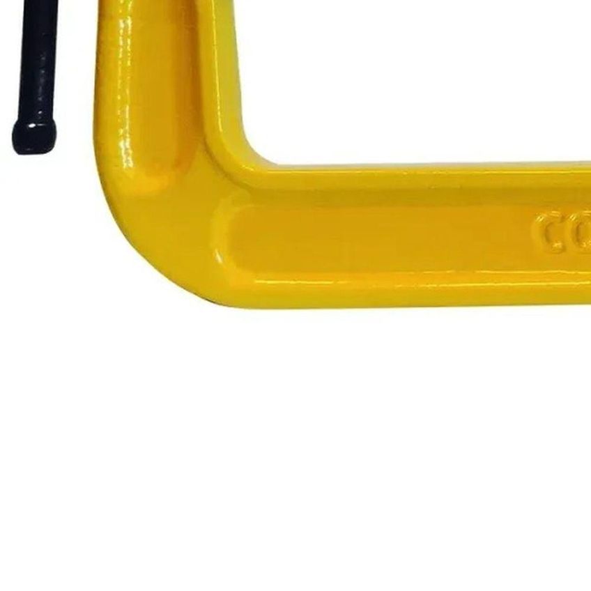 Grampo Tipo C 4 Polegadas 10cm Ferro Fundido Fixacao Collins 10cm - imagem 3