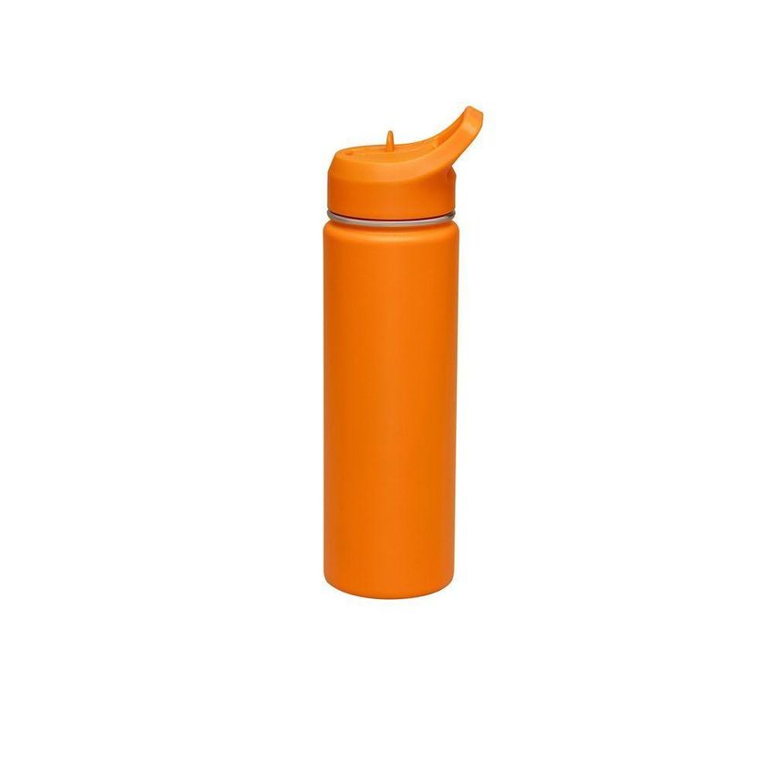 Garrafa Térmica 650ml Aço Revestido Parede Dupla Uso Diário Laranja Tramontina - imagem 3