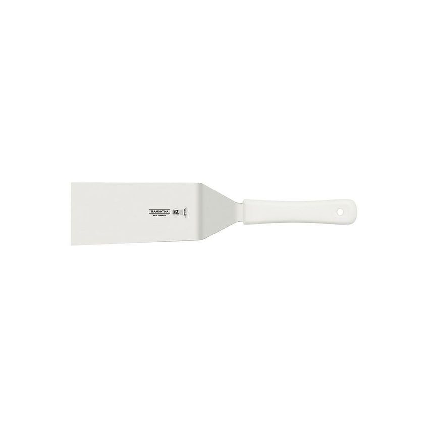 Espátula Para Hambúrguer Profissional Master Virar Carnes Aço Inox Cabo Polipropileno Antimicrobiano - imagem 2