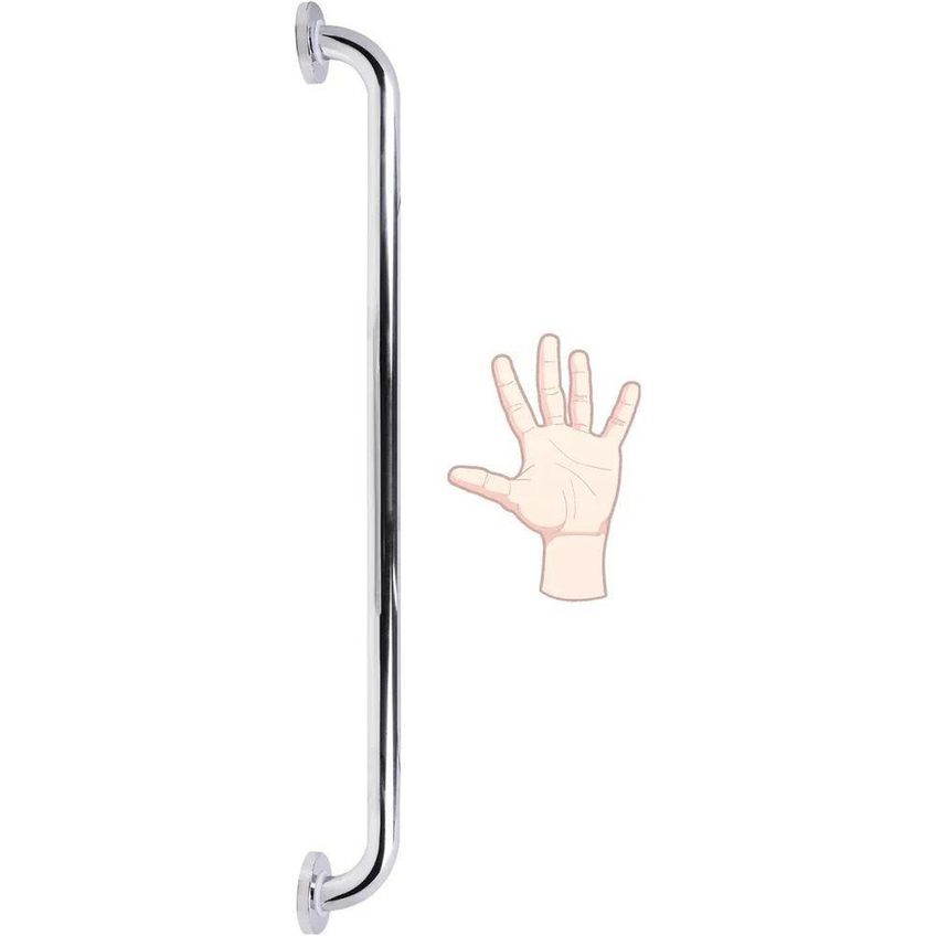 Barra de Apoio Barra de Apoio 80cm Aço Inox 150kg Segurança Liege Cosmetics - imagem 2