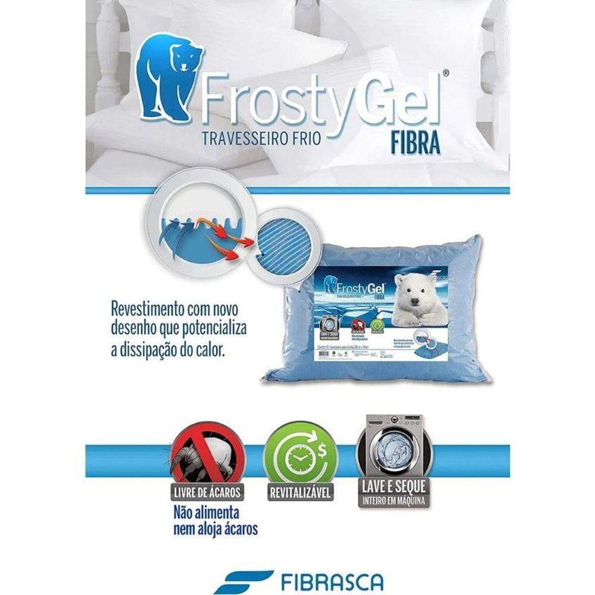 Conjunto Edredom Altenburg New Confort E Travesseiro Frostygel Fibra Dupla Face Toque Macio Fibrasca - imagem 3