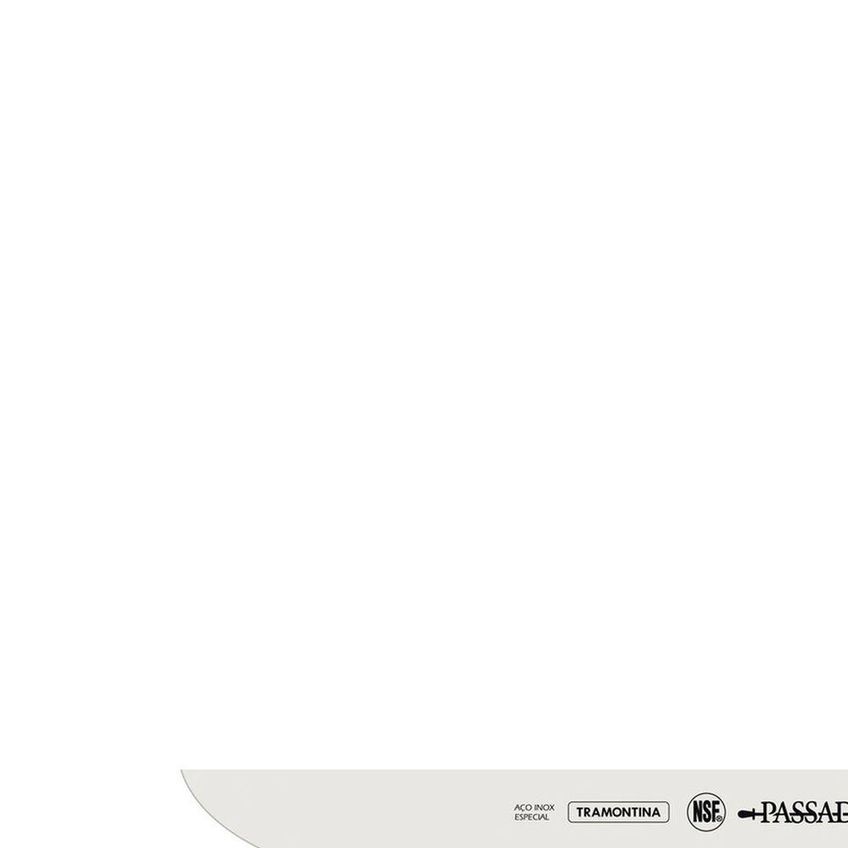 Faca Passador Profissional Master Aço Inox Cabo Polipropileno Branco Proteção Antimicrobiana - imagem 3
