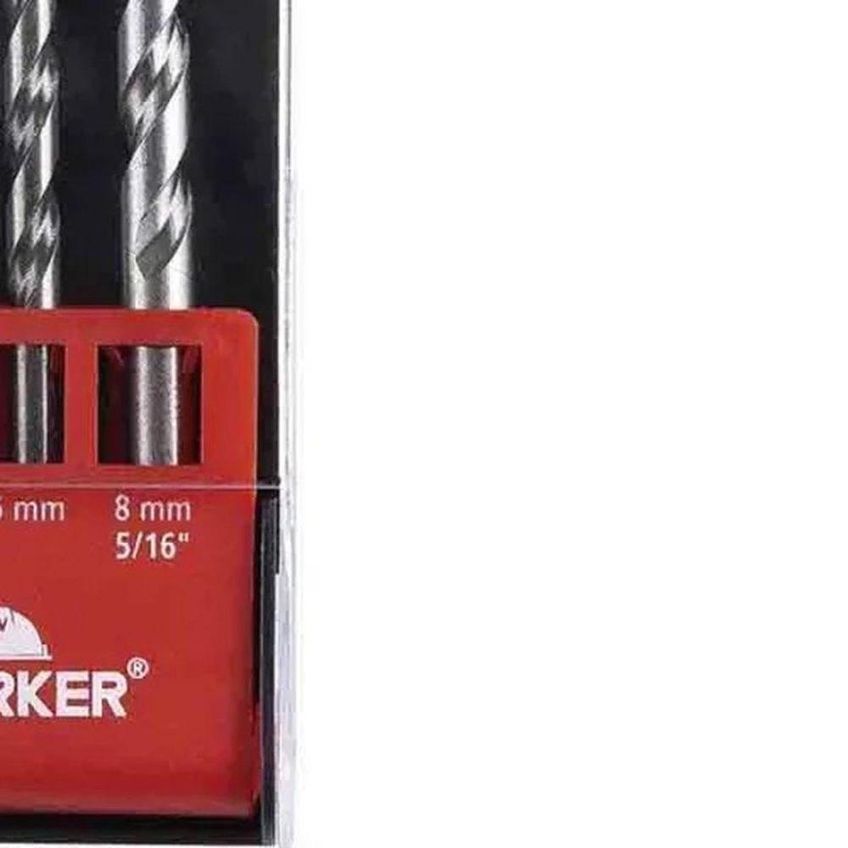 Jogo De Brocas Para Concreto Worker 4 Peças 4mm A 8mm Alta Durabilidade - imagem 5