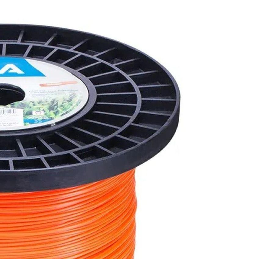 Fio De Nylon Para Aparador De Grama 1,65mm 1230m 3kg Red Kala - imagem 4