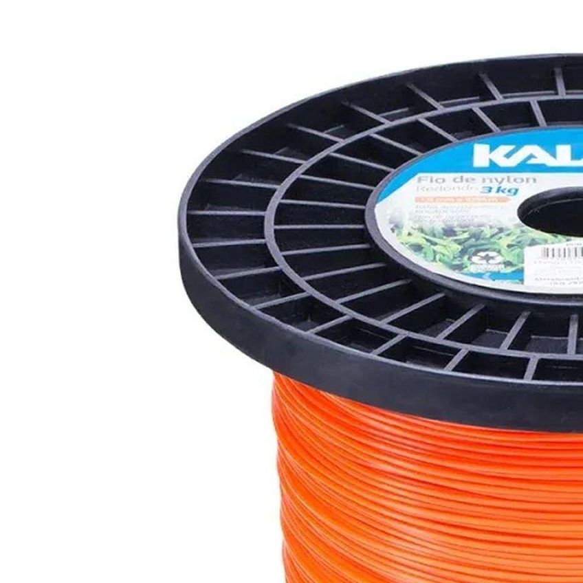 Fio De Nylon Para Aparador De Grama 1,65mm 1230m 3kg Red Kala - imagem 5
