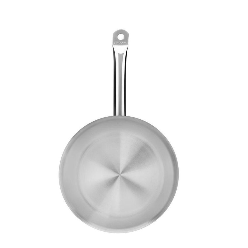 Frigideira Professional Rasa Aço Inox Fundo Triplo 2,9l 30 Cm Tramontina - imagem 4