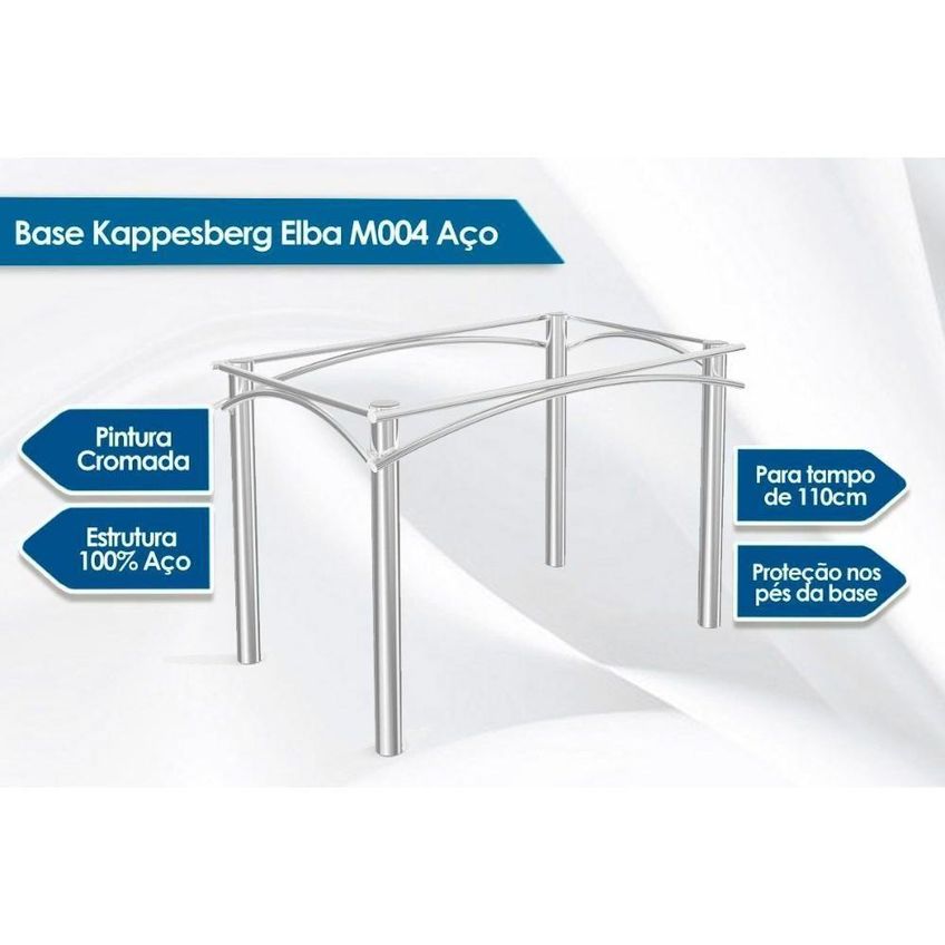 Conjunto Mesa Sala Jantar Elba + 6 Cadeiras Amsterdã 6 Lugares Tampo Mdp Courano Marrom 160x90cm - imagem 4