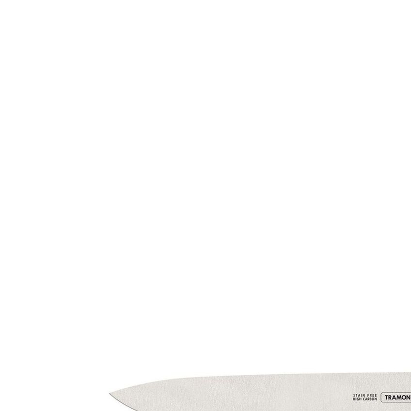 Faca Para Carne Master Aço Inox Polipropileno Antimicrobiano Branco Tramontina - imagem 3