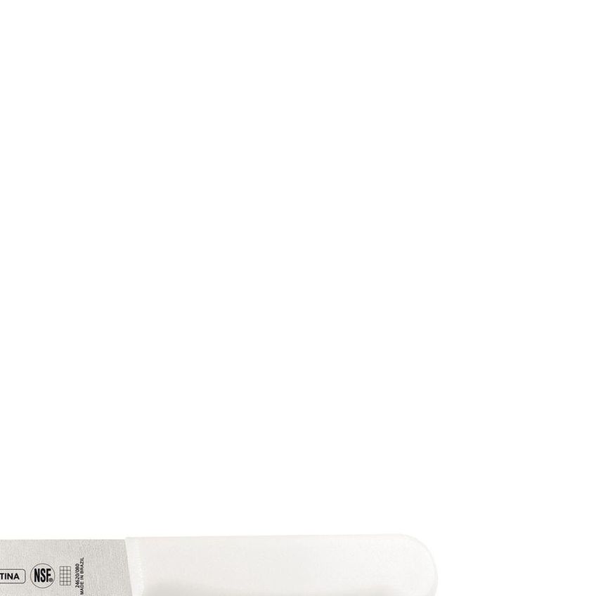Faca Para Carne Master Aço Inox Polipropileno Antimicrobiano Branco Tramontina - imagem 4
