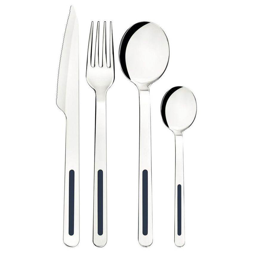 Faqueiro Vik 24 Peças Aço Inox Polido Fosco Ônix Cabo Polipropileno Tramontina - imagem 4