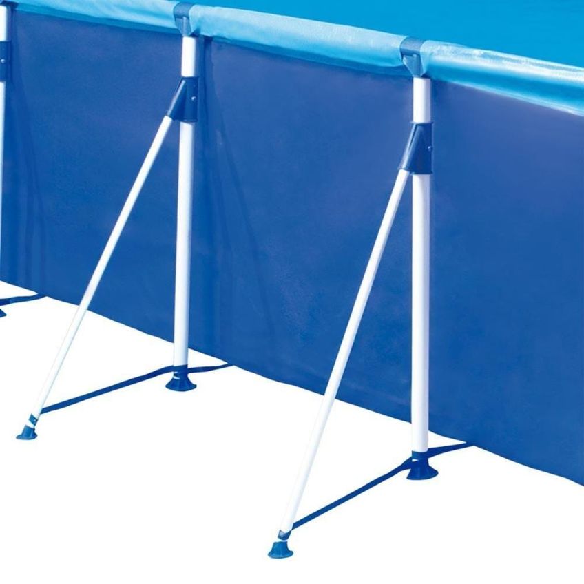 Piscina Estruturada Estrutural Retangular PVC Aço Premium Azul Mor 7600L Filtro Bomba 2200L-H 220V - imagem 4