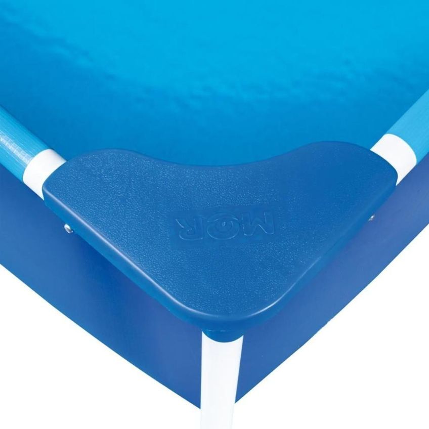 Piscina Estruturada Estrutural Retangular PVC Aço Premium Azul Mor 7600L Filtro Bomba 2200L-H 220V - imagem 5