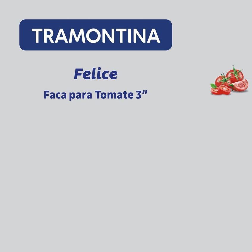 Faca Para Tomate Felice Corte Preciso Aço Inox Cabo Polipropileno Preto Tramontina - imagem 3
