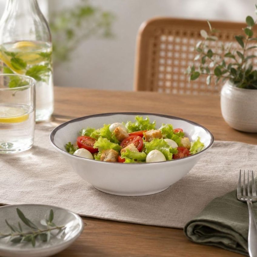 Jogo De Jantar Canyon 36 Peças Com Bowl Porcelana Decorada Branco Tramontina - imagem 3