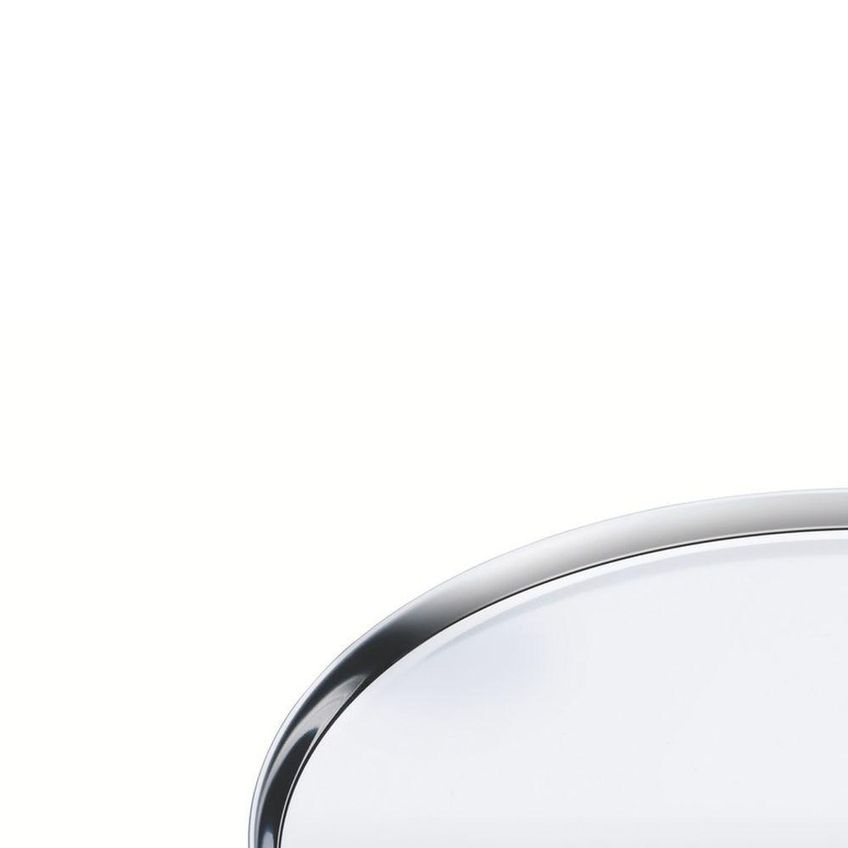Forma Para Pizza Service Assadeira Para Preparo Aço Inox Design Sem Cantos Lava Louças 40cm - imagem 3