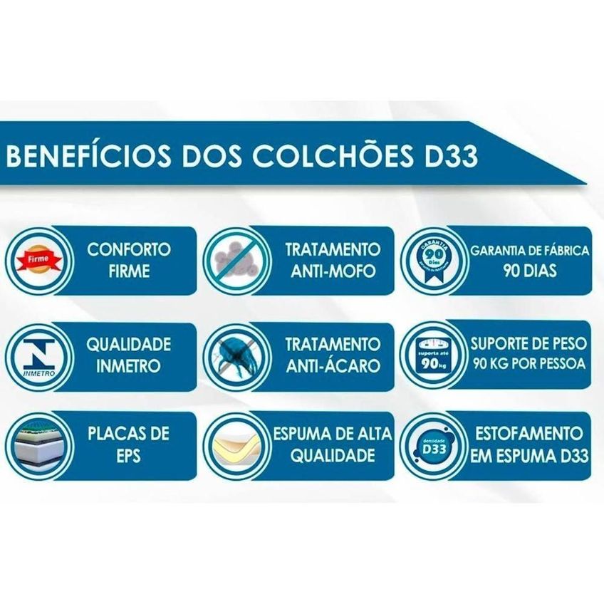 Cama Box Com Baú Solteiro CRC Suede Marrom Colchão Espuma D33 Tech1500 Probel - imagem 4