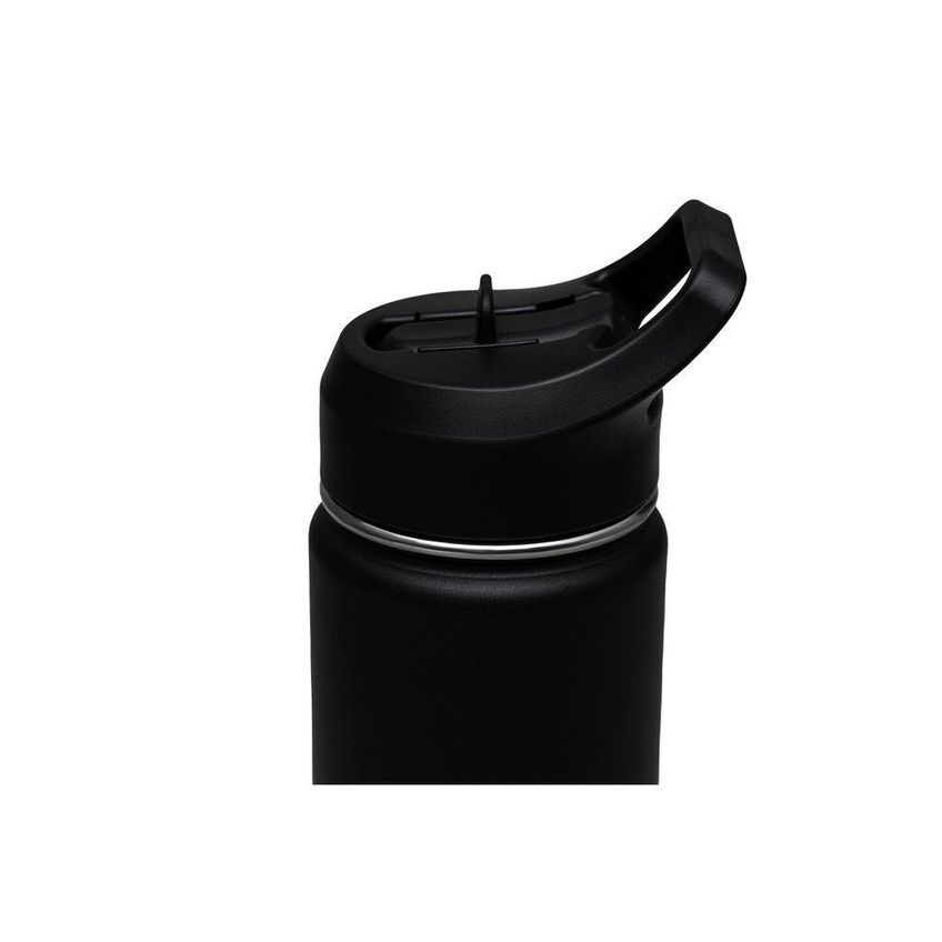 Garrafa Térmica Com Canudo Parede Dupla Isolada A Vácuo Aço Revestido Preta 650ml Tramontina - imagem 5