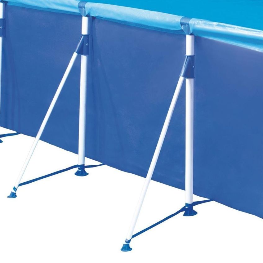 Piscina Estruturada 5000 Litros Retangular PVC Estrutura Aço Premium Azul Mor 5000L 127V - imagem 5