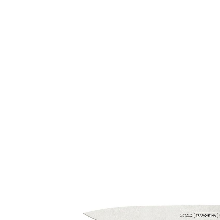 Faca Para Carne Profissional Master Aço Inox Cabo Polipropileno Antimicrobiano Cozinha Amarela - imagem 4