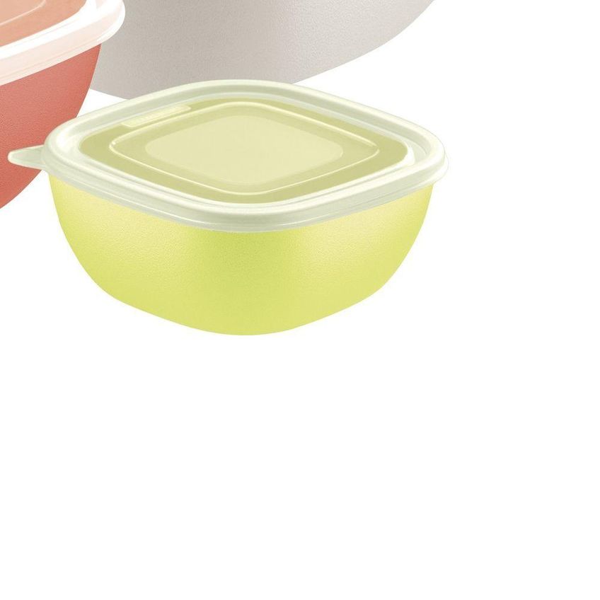 Jogo De Potes Mixcolor Conservação De Alimentos Polipropileno Proteção Antimicrobiana Tramontina 03 - imagem 4