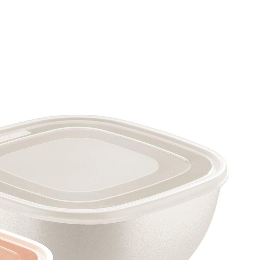 Jogo De Potes Mixcolor Conservação De Alimentos Polipropileno Proteção Antimicrobiana Tramontina 03 - imagem 5