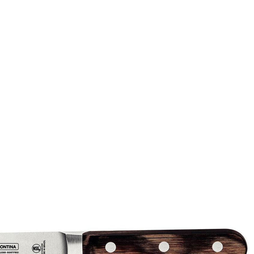 Faca Utility Century Wood Corte Profissional Aço Inox Cabo Madeira Tratada Tramontina - imagem 5