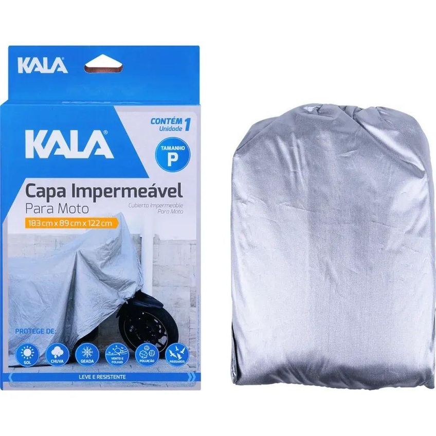 Capa De Proteção Para Moto Tamanho P 1,7m Impermeável Alta Resistência Kala - imagem 4