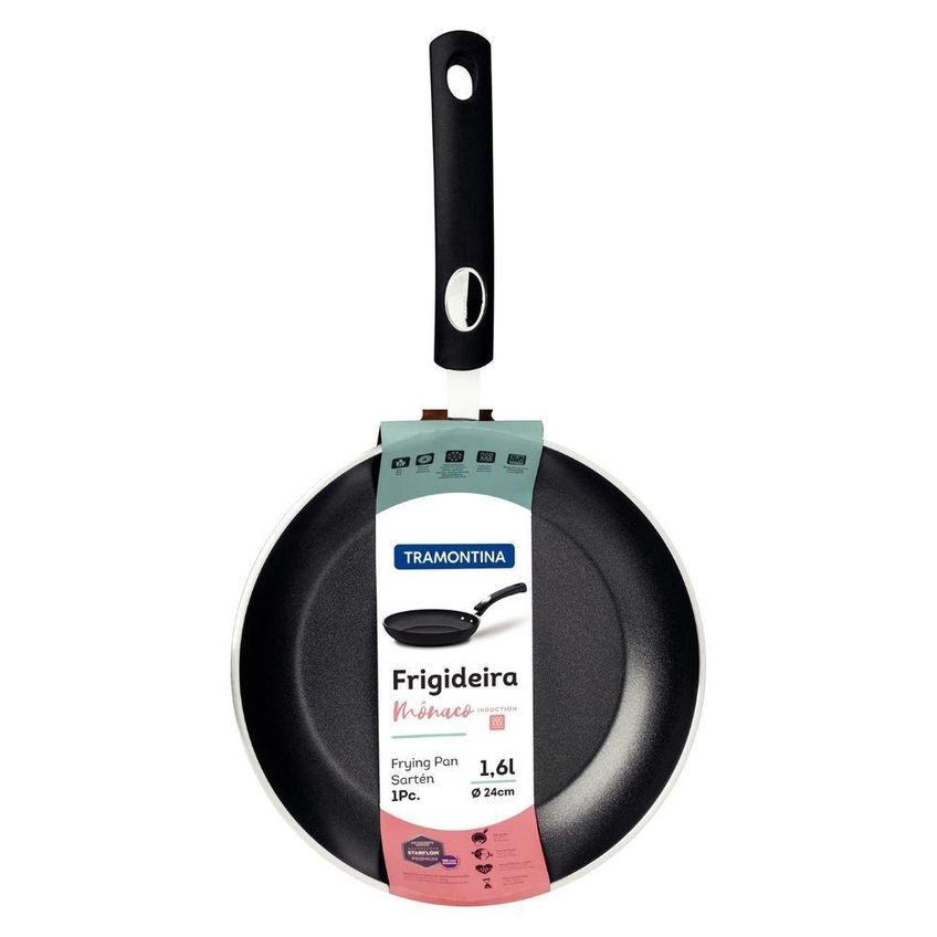 Frigideira Monaco Induction 24cm 1,6l Alumínio Antiaderente Tramontina - imagem 5