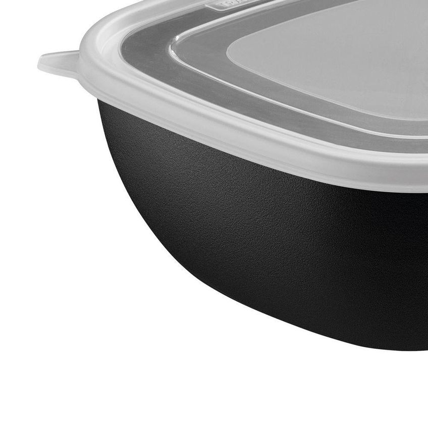 Jogo De Potes Mixcolor Armazenar Alimentos Polipropileno Proteção Antimicrobiana Cozinha Preto - imagem 4