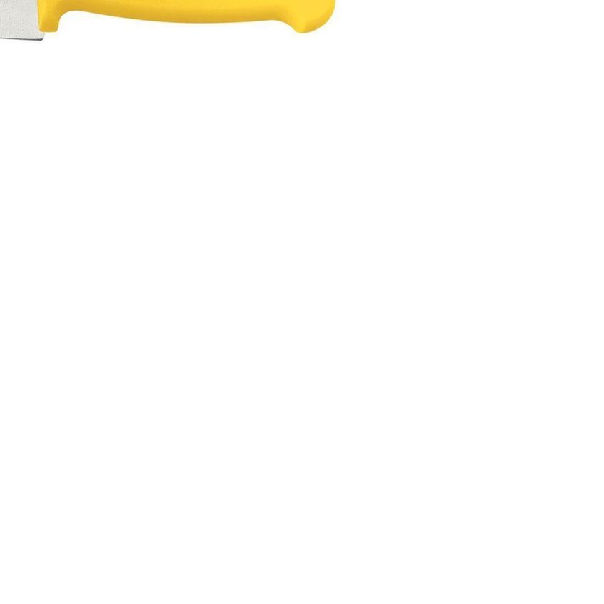Faca Para Carne Profissional Master Aço Inox Cabo Polipropileno Antimicrobiano Cozinhas Amarelo - imagem 3