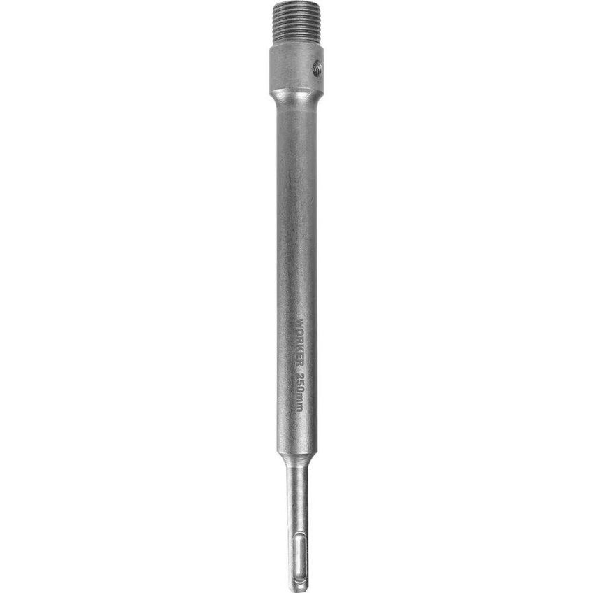 Haste SDS Plus 250mm Rosca M22 Para Serra Copo Com Broca Guia Metal Duro Worker - imagem 4