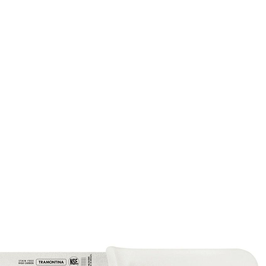 Faca Para Fiambres Profissional Master Aço Inox Cabo Polipropileno Branco Cozinha Tramontina 35cm - imagem 4