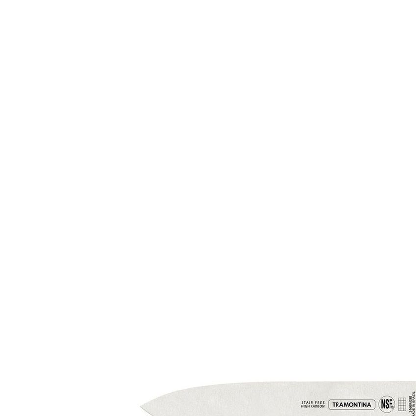 Faca Para Carne Profissional Master Aço Inox Cabo Polipropileno Antimicrobiano Branco Tramontina - imagem 4